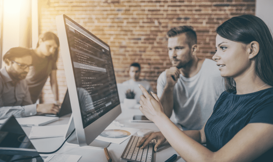 meeting in the office