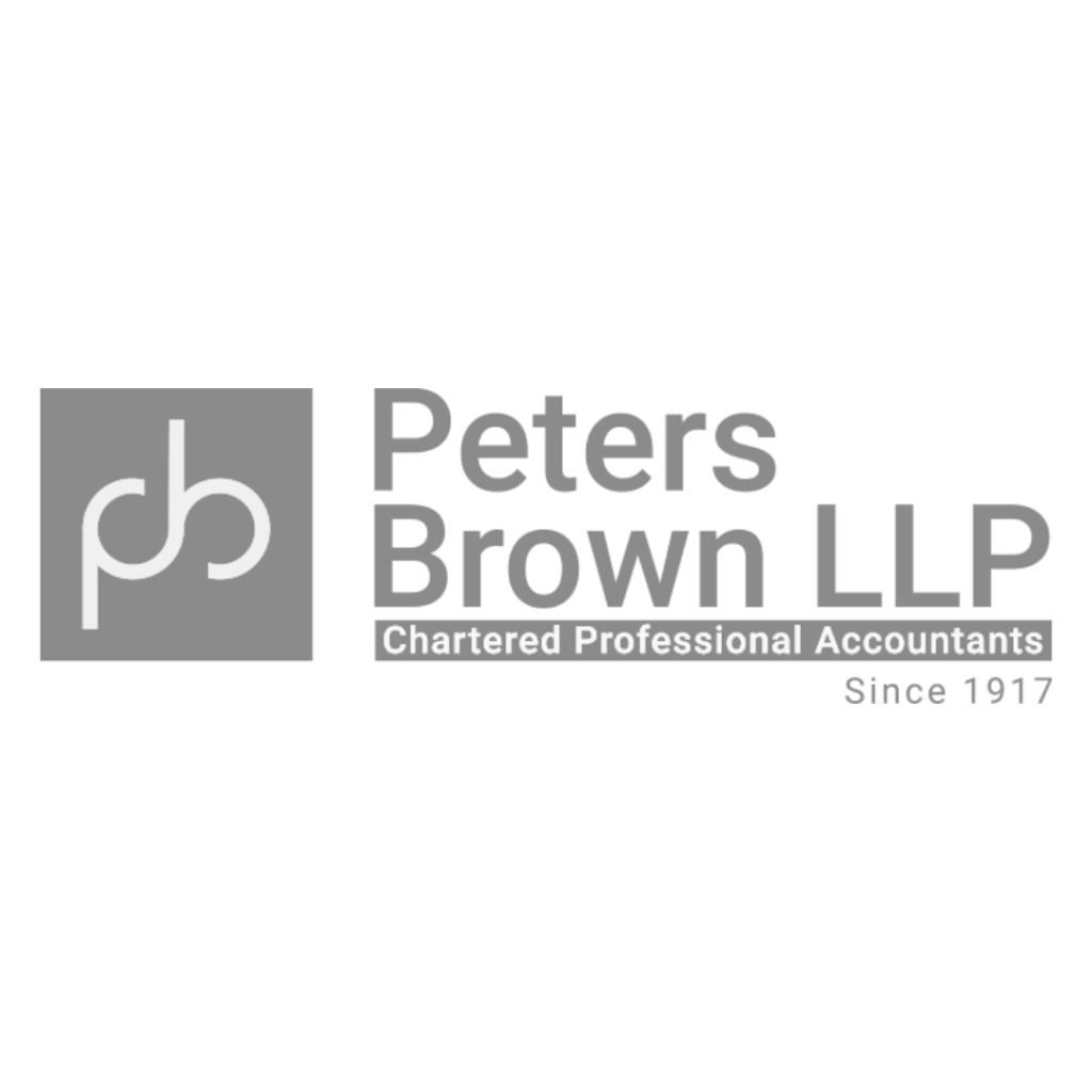 Assetdigital Home Peters Brown LLP Logo Black and White